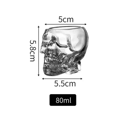 Halloween Household Skull Head Glass