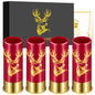 Elk Head Decor Plastic Shot Glasses 4pcs/Set Drinking Cup High Quality Plastic Shotgun Bullet Shape Water Wine Party Barware