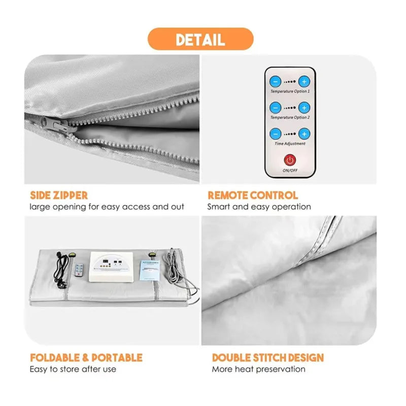 Sauna Blanket with Hand Sleeve
