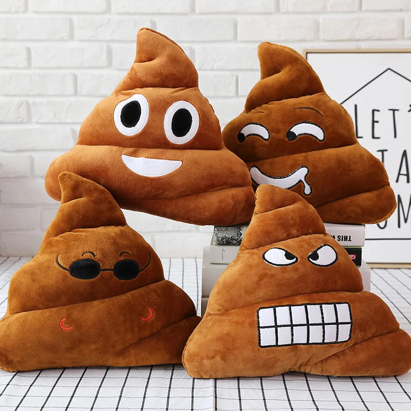 Poop emoji pillow