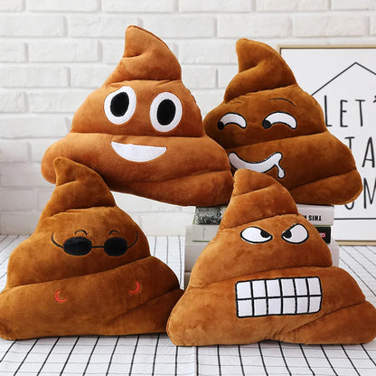 Poop emoji pillow