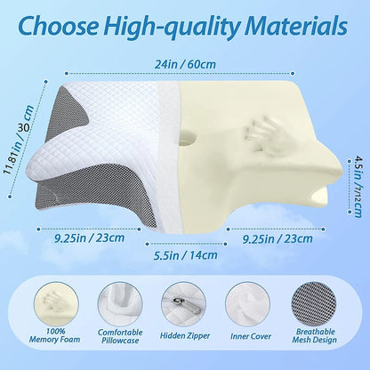 Memory Foam Orthopedic Neck Pillow