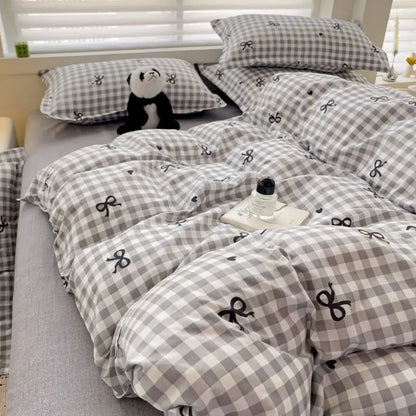 Grid Duvet Cover Set