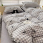 Grid Duvet Cover Set