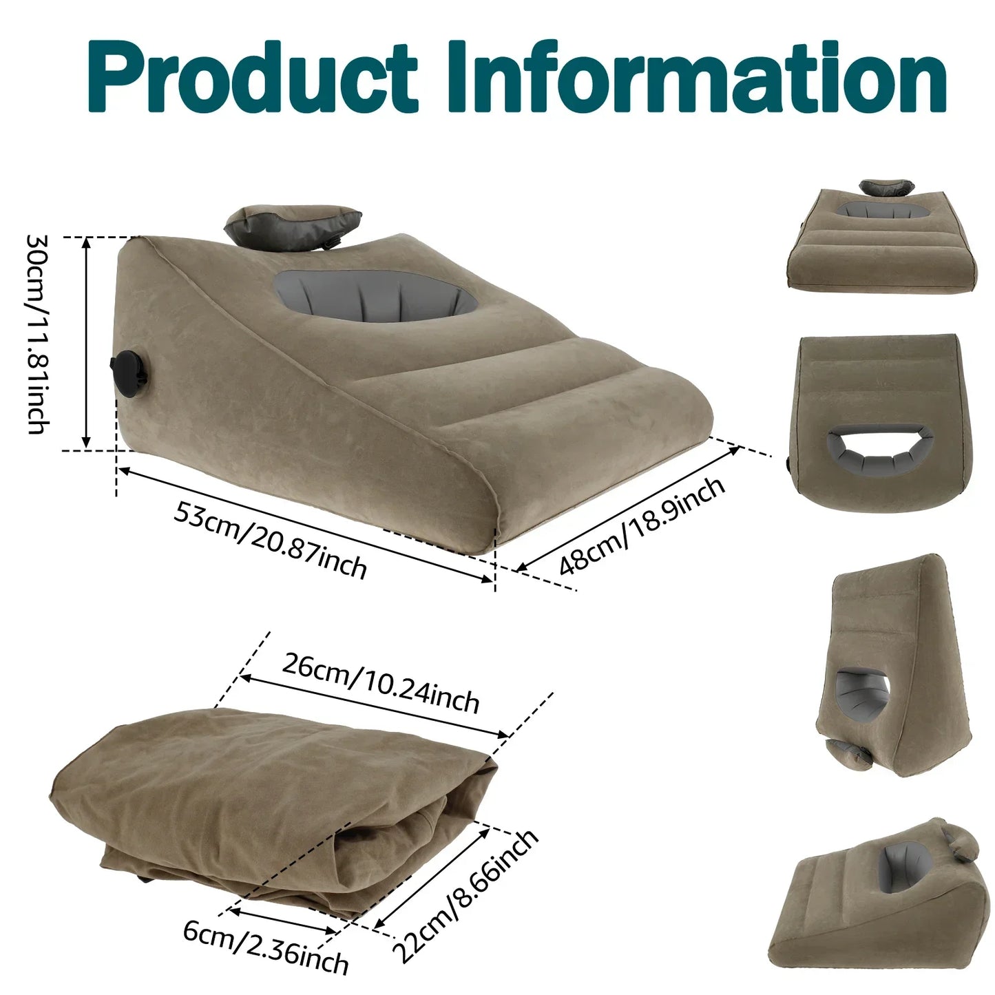 Inflatable Travel Wedge Pillow