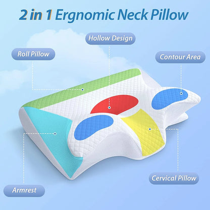 Memory Foam Orthopedic Neck Pillow
