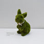 Short Velvet Moss Living Room Small Ornaments Easter Bunny