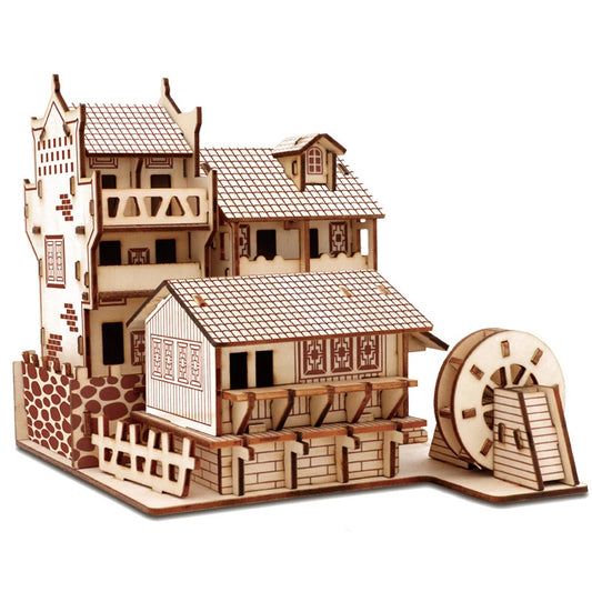 Chinese Architecture 3D Wooden Construction Puzzles Building House Model Wood
