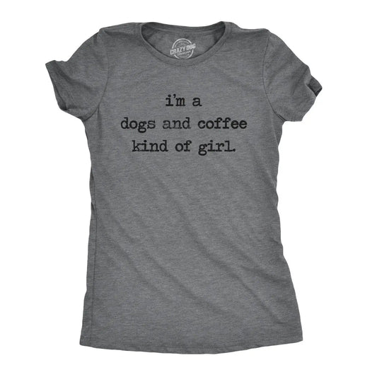 Funny Dog T Shirt Coffee Womens