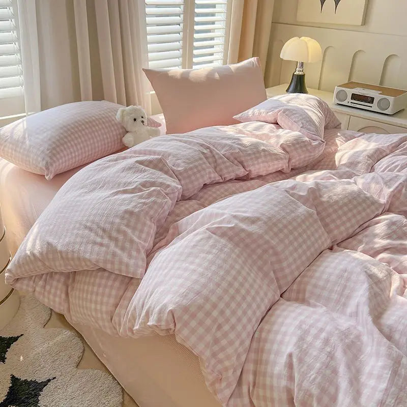 Grid Duvet Cover Set