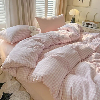 Grid Duvet Cover Set