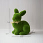 Short Velvet Moss Living Room Small Ornaments Easter Bunny