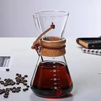 1Pcs Hand Brewed Coffee Sharing Pot Filter Screen Glass   Cup   Set Drip Small Household   Jar