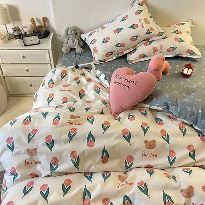 Grid Duvet Cover Set