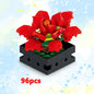 Potted Building Blocks Simulate Succulent Flower Bouquets, Creative Puzzle Block Toys, Eternal Flowers, Home Decoration Kid Gift
