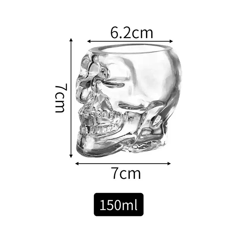 Halloween Household Skull Head Glass
