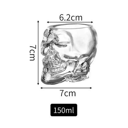 Halloween Household Skull Head Glass