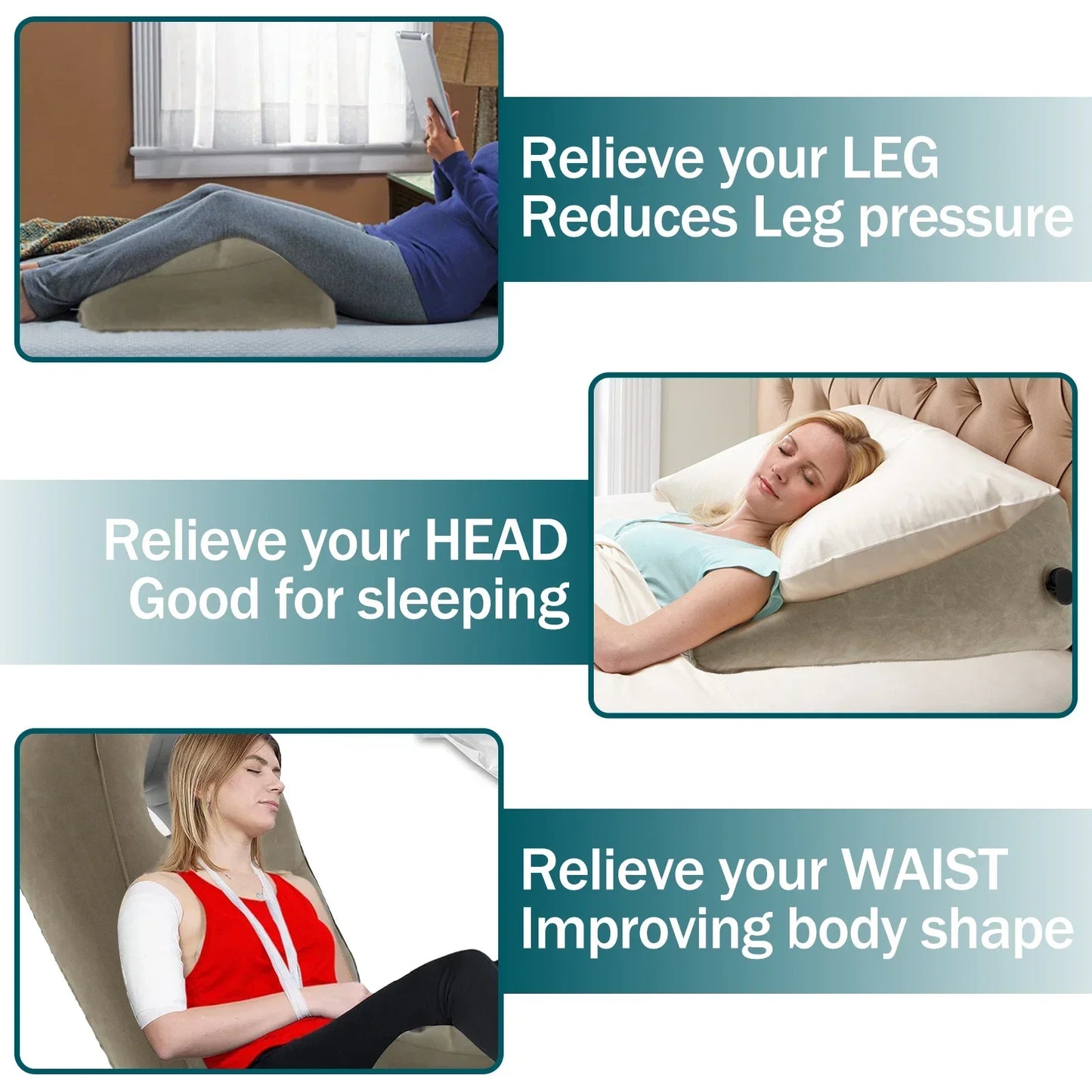 Inflatable Travel Wedge Pillow