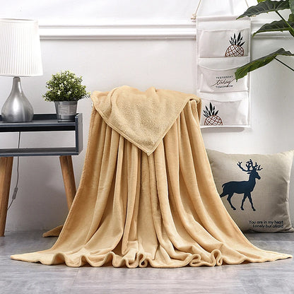 Soft Warm Blankets For Beds Winter Warm Coral Velvet Solid Sofa Cover Bedspread Winter Plaid Blankets Winter Sheet Bedspread