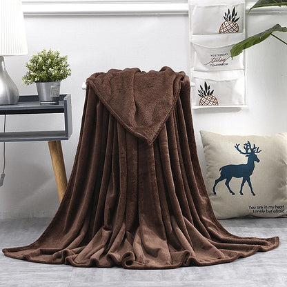 Soft Warm Blankets For Beds Winter Warm Coral Velvet Solid Sofa Cover Bedspread Winter Plaid Blankets Winter Sheet Bedspread