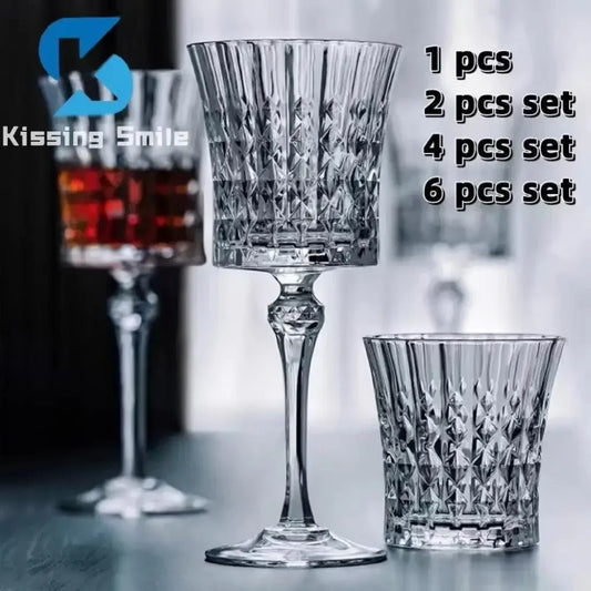 France Crystal Wine Glasses Sparkling Champagne Cocktail Whiskey Clear Cup Party Bar Restaurant Luxury Decorations Sobriety Set