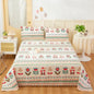 Flower Bed Sheet Set 3Pcs Cotton Thickened