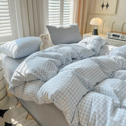 Grid Duvet Cover Set