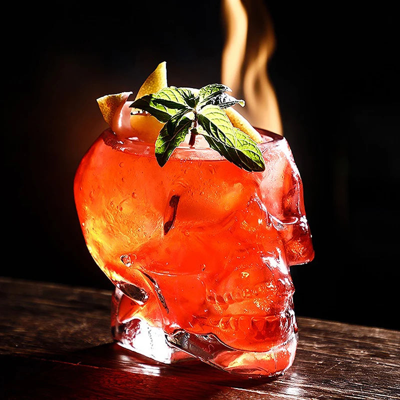Halloween Household Skull Head Glass