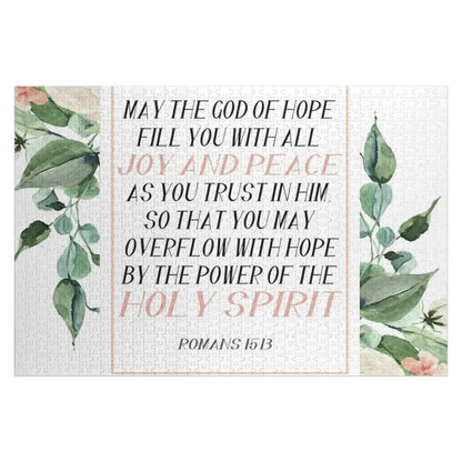 Floral Bible verse Jigsaw Puzzle Personalized Child Gift Jigsaw Pieces Adults Customizable Gift Puzzle