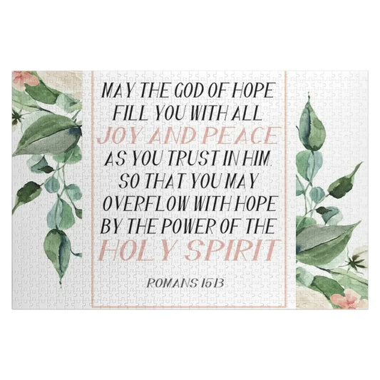 Floral Bible verse Jigsaw Puzzle Personalized Child Gift Jigsaw Pieces Adults Customizable Gift Puzzle