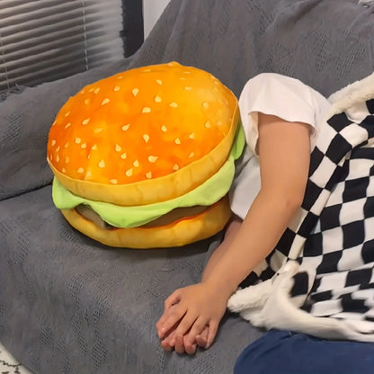 Realistic Burger Pillow