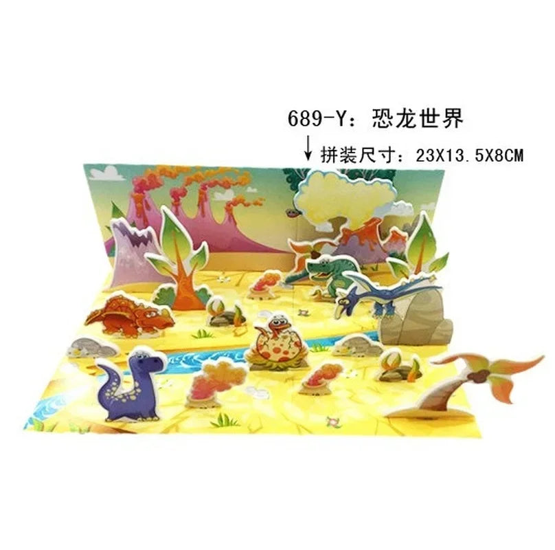 Custom Puzzle Photo Cartoon Castle Princess House 3d Puzzle Jigsaw Learning Educational Toys For Children Personalized Gift Toys