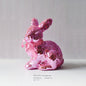 Short Velvet Moss Living Room Small Ornaments Easter Bunny