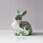 Short Velvet Moss Living Room Small Ornaments Easter Bunny