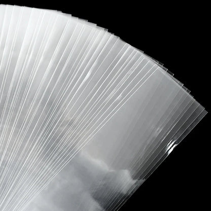 50/100pcs Clear Long Candy Treat Bag Cellophane