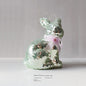 Short Velvet Moss Living Room Small Ornaments Easter Bunny
