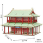 3D Wooden Tower Puzzles Chinese Architecture Pagoda Temple Pavilion DIY Building Model Wood Jigsaw Toys For Children Kids Gift