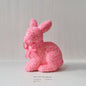 Short Velvet Moss Living Room Small Ornaments Easter Bunny