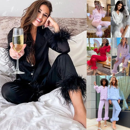 2Pcs Women Pajamas Set
