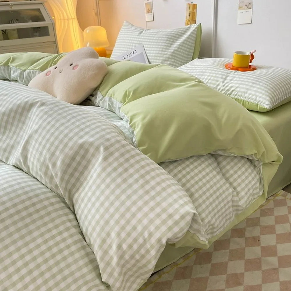 Grid Duvet Cover Set