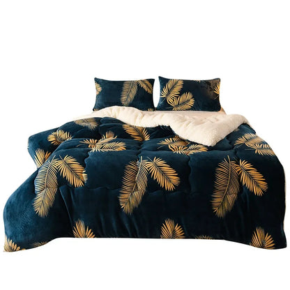 Winter Bedding Thick Quilt Blanket
