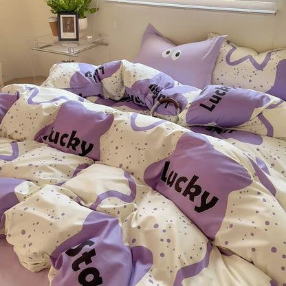 Grid Duvet Cover Set