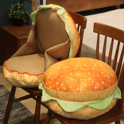 Realistic Burger Pillow