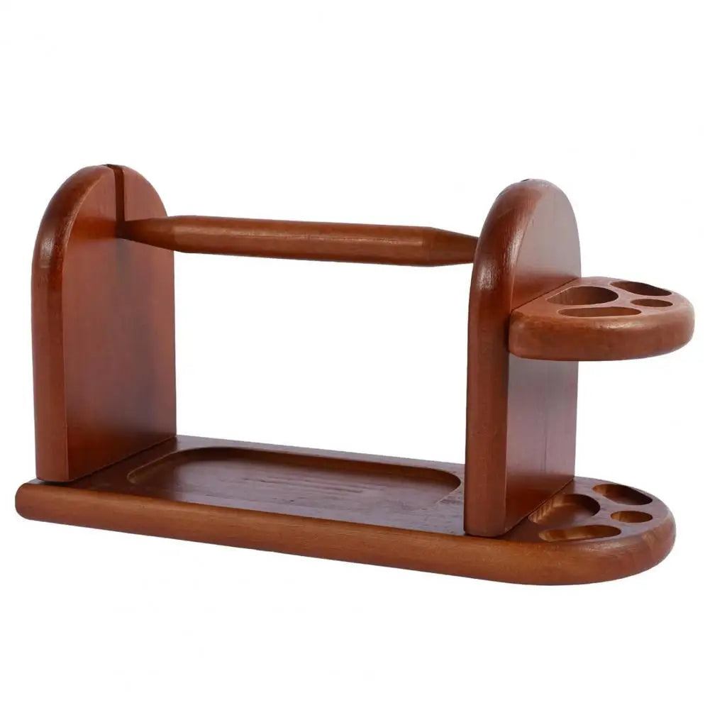Yarn Storage Device Wooden Yarn Holder with Slots for Knitting Crocheting Yarn Spinner Stand Stable Ball for Wool for Knitting