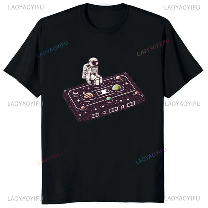 Vintage Cassette Tape Pencil Printed T-Shirt