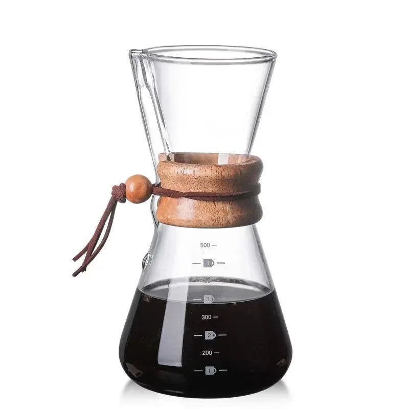 1Pcs Hand Brewed Coffee Sharing Pot Filter Screen Glass   Cup   Set Drip Small Household   Jar