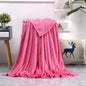 Soft Warm Blankets For Beds Winter Warm Coral Velvet Solid Sofa Cover Bedspread Winter Plaid Blankets Winter Sheet Bedspread