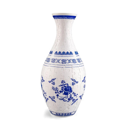 3D Puzzle Vase Building Blocks Unique Flower Vase Curved Puzzle Pieces House Warming Gift for Flower Arrangements Home Christmas