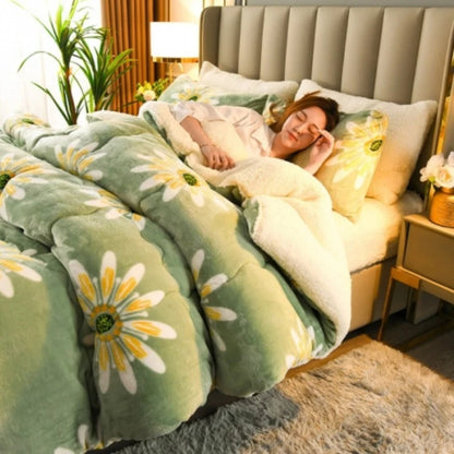 Winter Bedding Thick Quilt Blanket