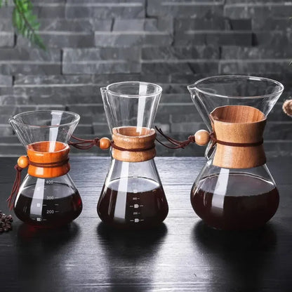 1Pcs Hand Brewed Coffee Sharing Pot Filter Screen Glass   Cup   Set Drip Small Household   Jar